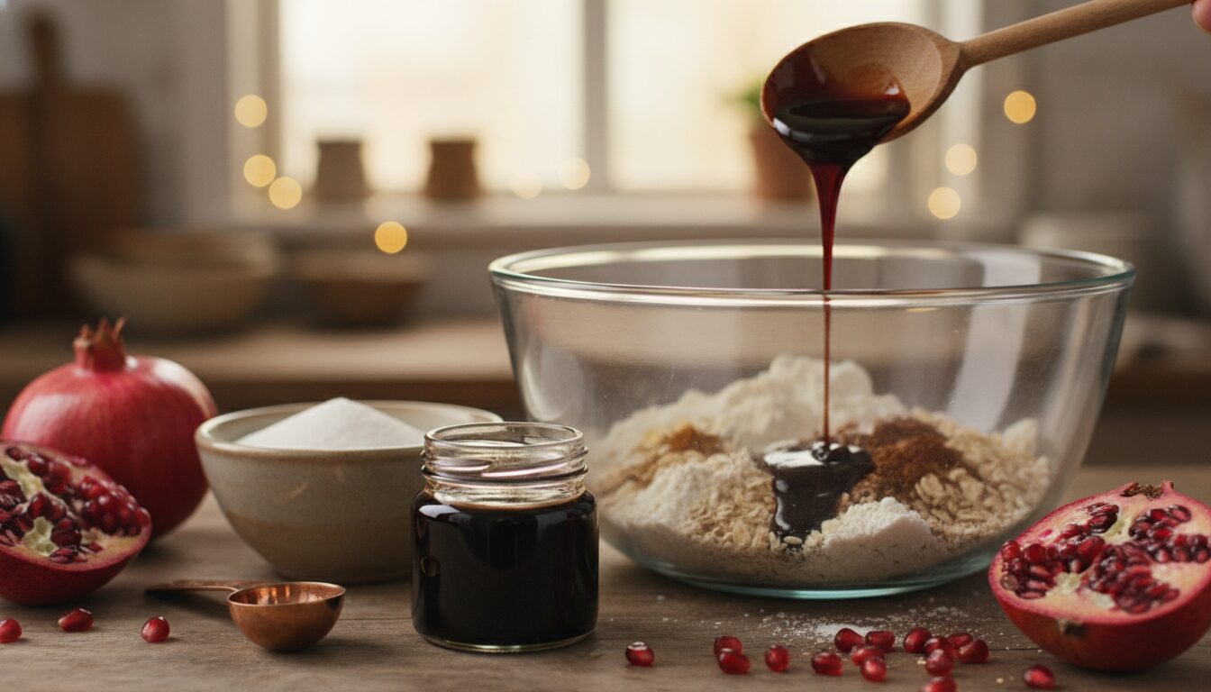 découvrez comment remplacer le sucre par la mélasse de grenade dans vos recettes pour une alternative saine et savoureuse, apportant une touche fruitée et riche en antioxydants.