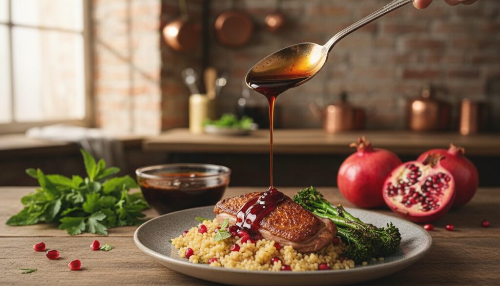 découvrez comment utiliser la mélasse de grenade pour rehausser vos plats avec une touche sucrée et acidulée, apportant saveur et originalité à vos recettes.