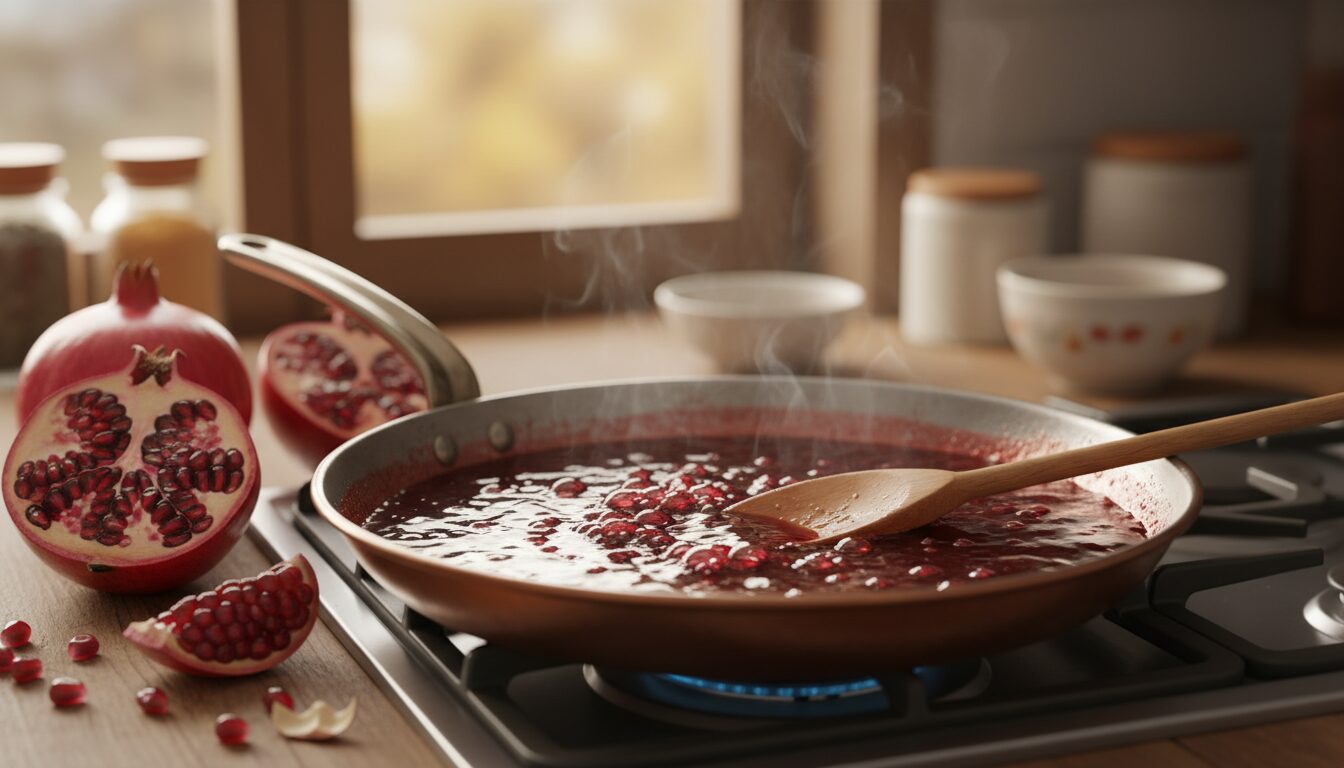 découvrez comment réussir la cuisson idéale pour une mélasse de grenade maison parfaite, riche en saveurs et facile à préparer.