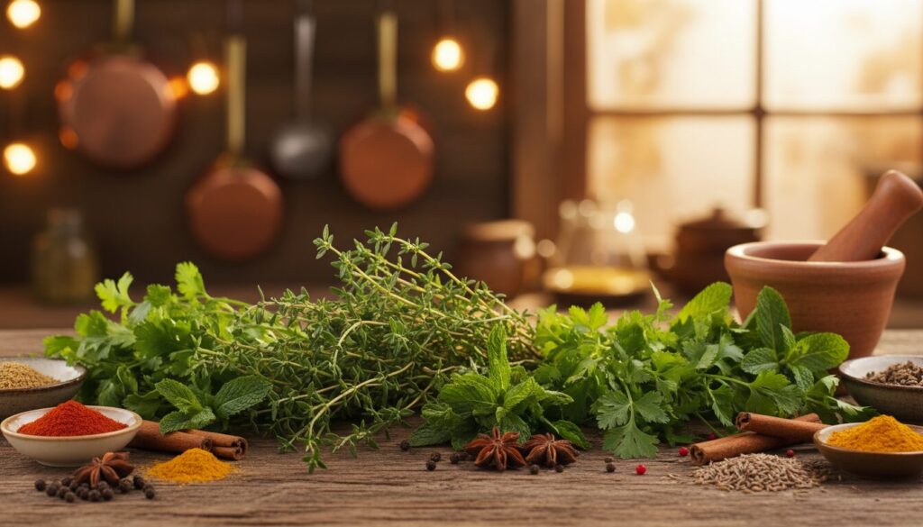 découvrez l'importance des herbes aromatiques dans la cuisine orientale, leurs usages variés et astuces pour sublimer vos plats authentiques.