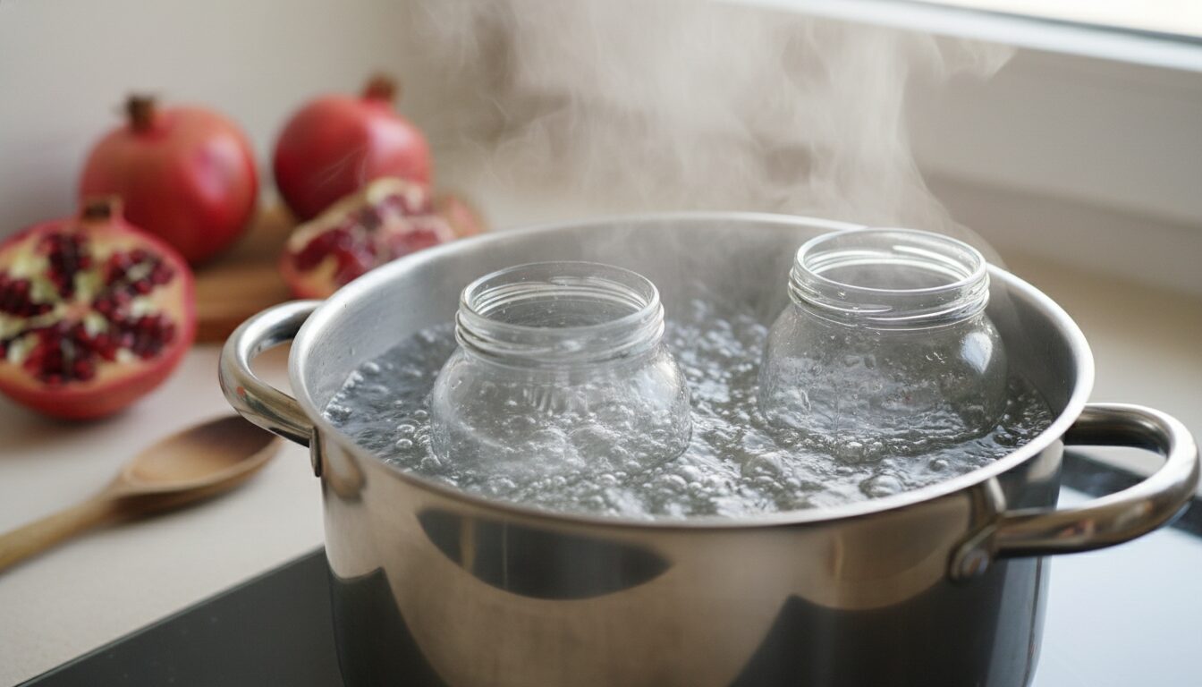 découvrez comment stériliser efficacement vos bocaux pour conserver votre mélasse de grenade maison en toute sécurité et prolonger sa durée de conservation.