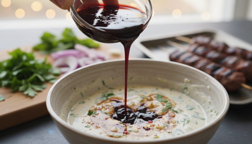 découvrez comment sublimer votre sauce pour kebab maison en y incorporant la mélasse de grenade, pour une saveur riche et authentique.