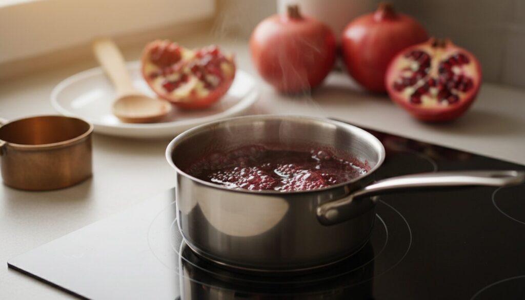 découvrez le temps optimal de réduction pour préparer une mélasse de grenade maison concentrée, riche en saveurs et facile à réaliser.