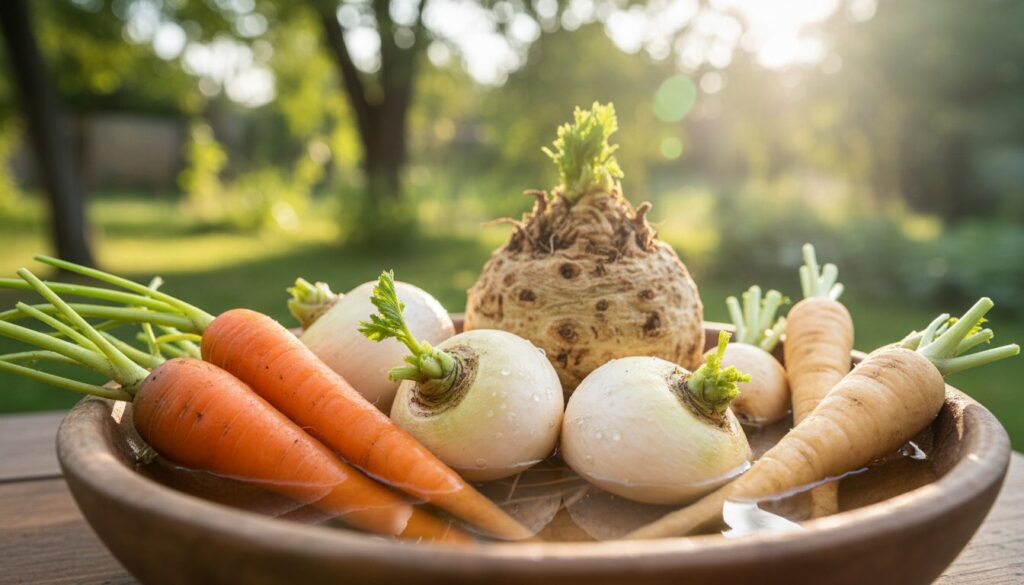 découvrez l'importance des légumes racines et comment ils se marient parfaitement avec la gastronomie locale pour des recettes savoureuses et authentiques.