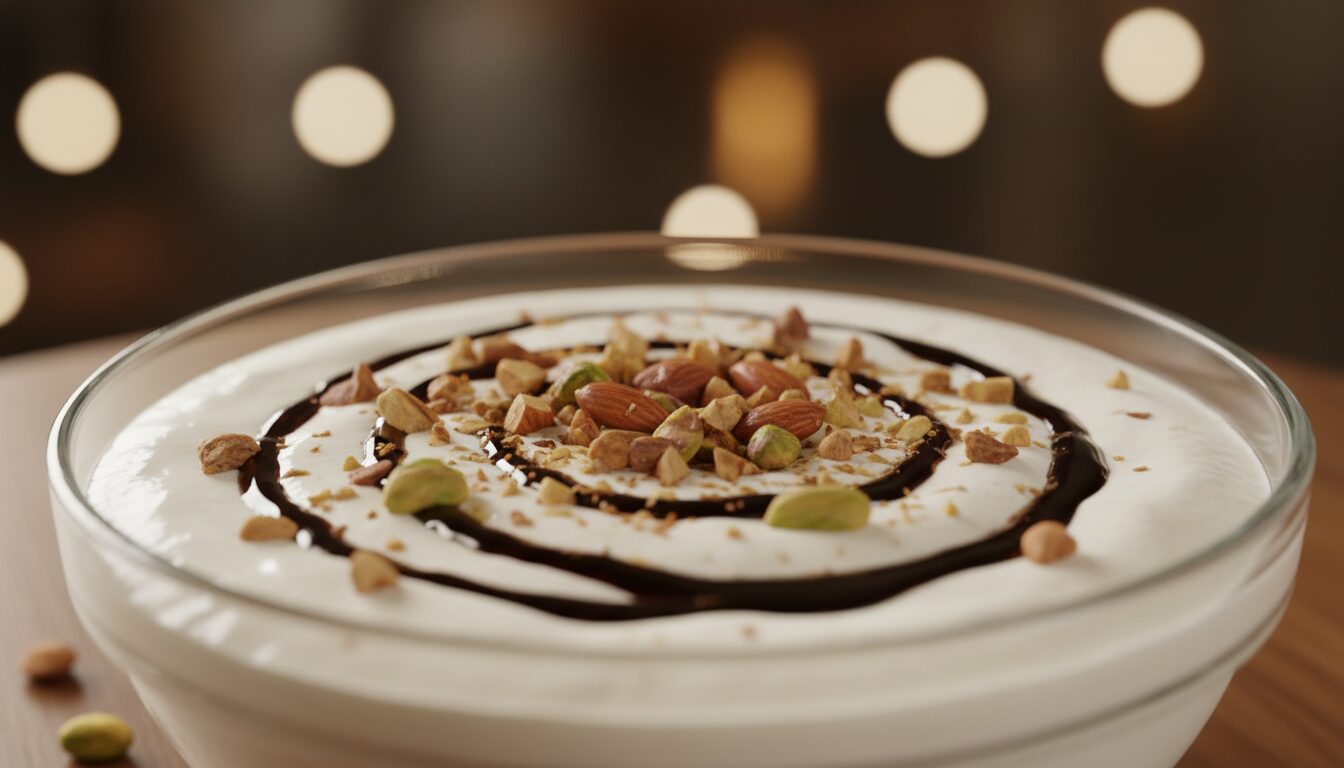 découvrez comment sublimer votre dessert au yaourt avec de la mélasse de grenade et des noix grillées pour une douceur saine et gourmande.