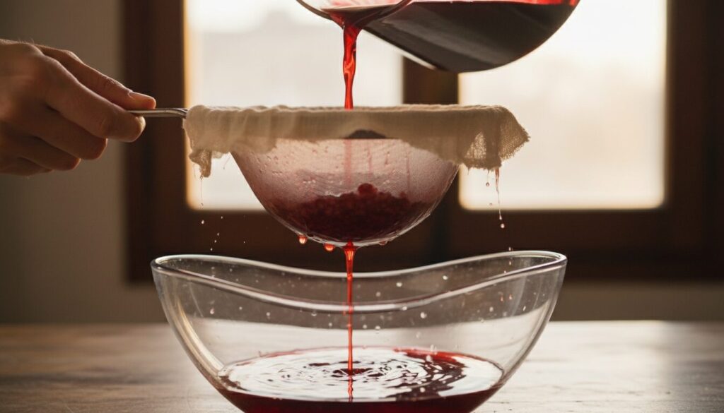 apprenez à filtrer efficacement le jus de grenade avant la cuisson pour obtenir une mélasse claire et savoureuse à chaque fois.