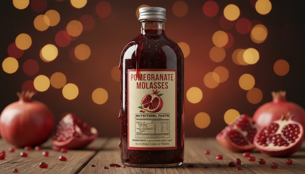 apprenez à déchiffrer les étiquettes des mélasses de grenade pour choisir un produit de qualité, naturel et savoureux.