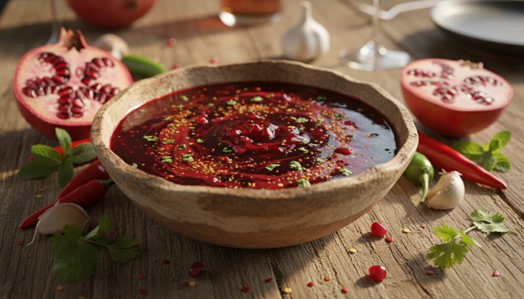 découvrez une recette facile et savoureuse pour un dip épicé à la mélasse de grenade, parfait pour un apéritif convivial entre amis ou en famille.