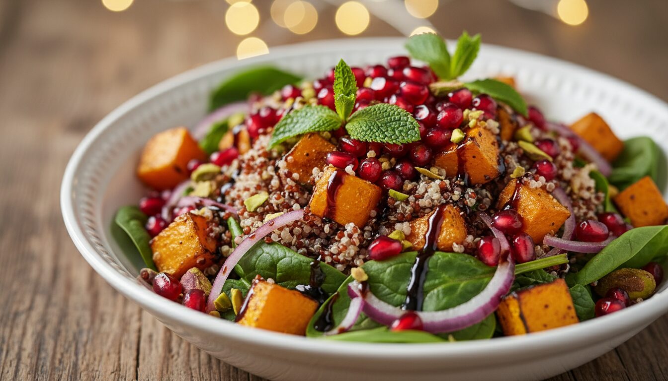 découvrez comment préparer une salade de quinoa savoureuse et originale, agrémentée d’une vinaigrette acidulée à la mélasse de grenade pour une explosion de saveurs.