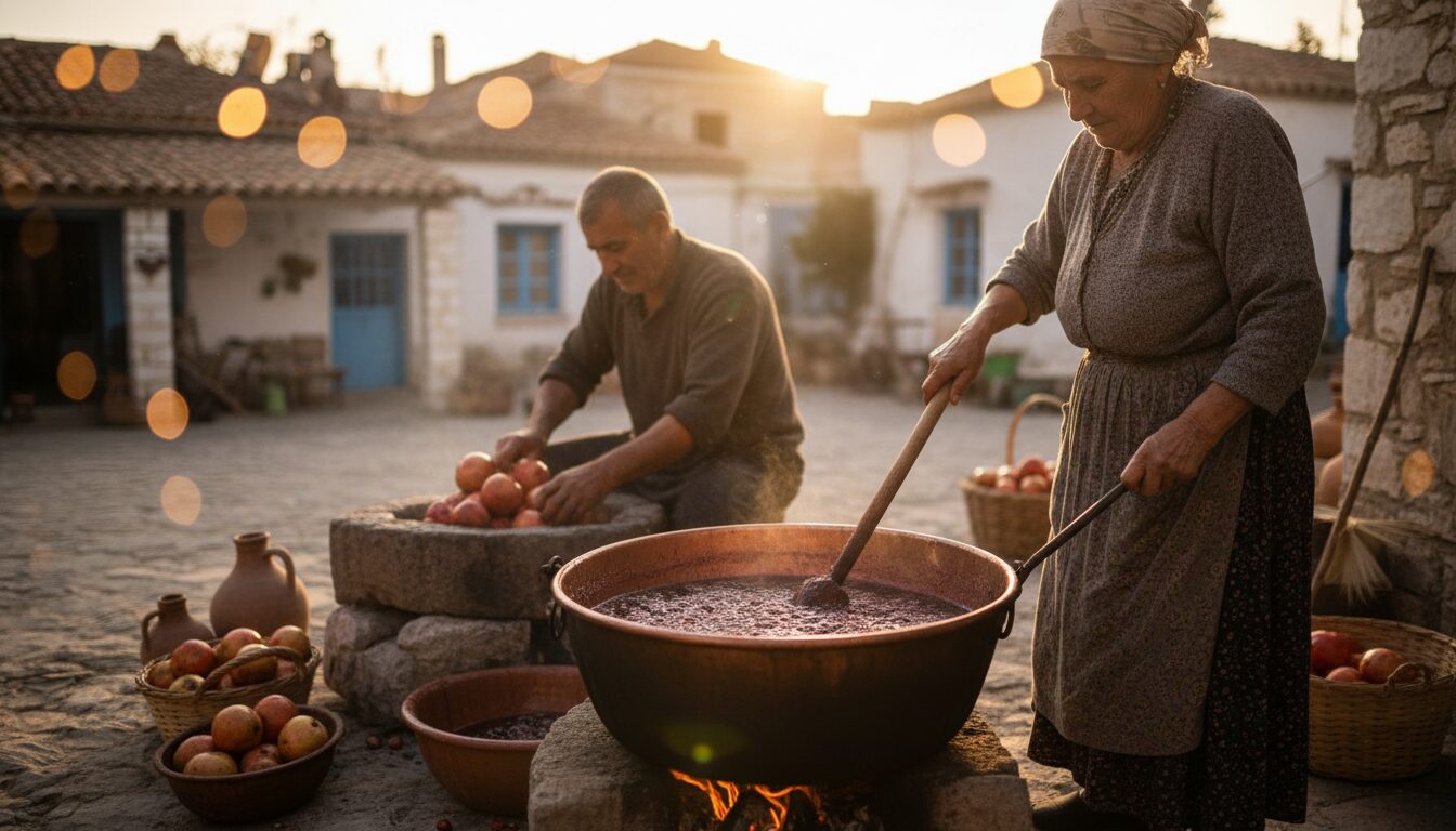 découvrez la fabrication artisanale de la mélasse de grenade, élaborée selon des méthodes ancestrales pour préserver toutes ses saveurs authentiques et ses bienfaits naturels.