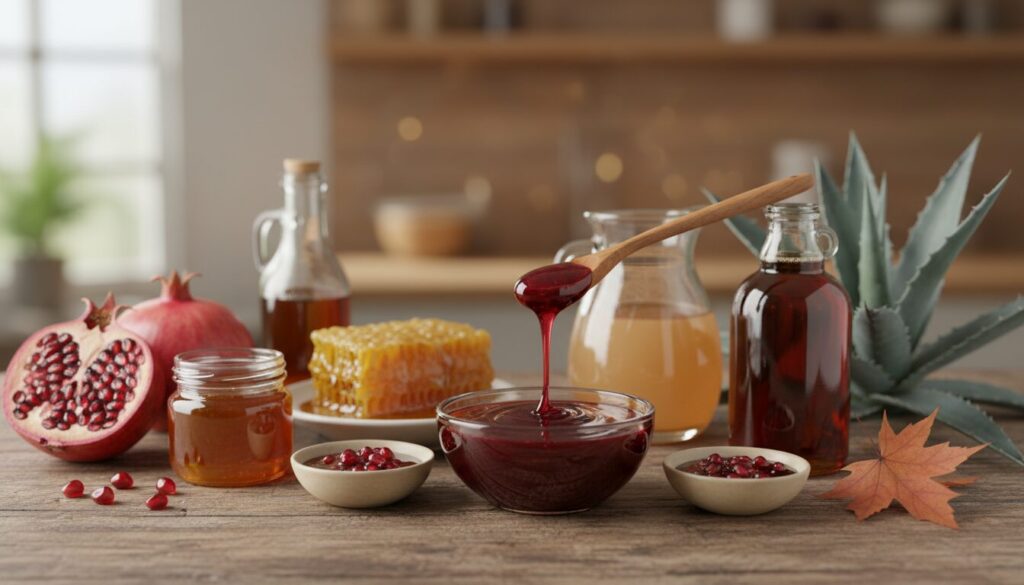 découvrez les propriétés nutritionnelles comparées de la mélasse de grenade et d'autres sirops naturels pour choisir l'option la plus saine et bénéfique pour votre alimentation.